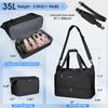 2Pcs Women's Travel Duffel Bag Waterproof Weekender Overnight Bag with Shoe Compartment