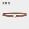 Fine Belt Retro Pearl Decorative Ladies Fine Belt With Windbreaker Dress Waist Seal Waist Jewelry