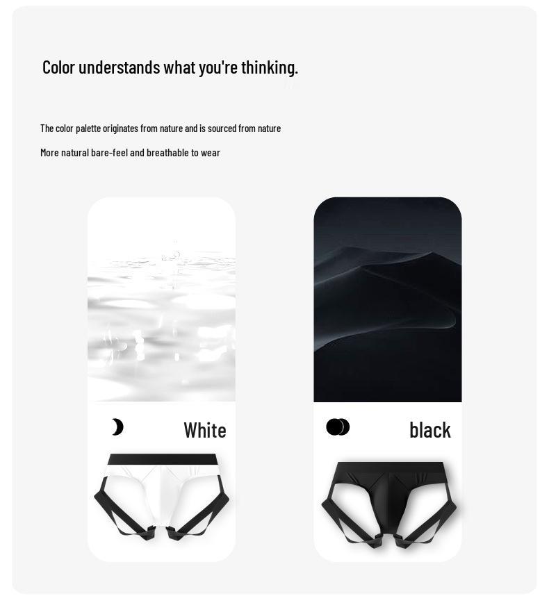 Men's Sheer Ice Silk Temptation Thong