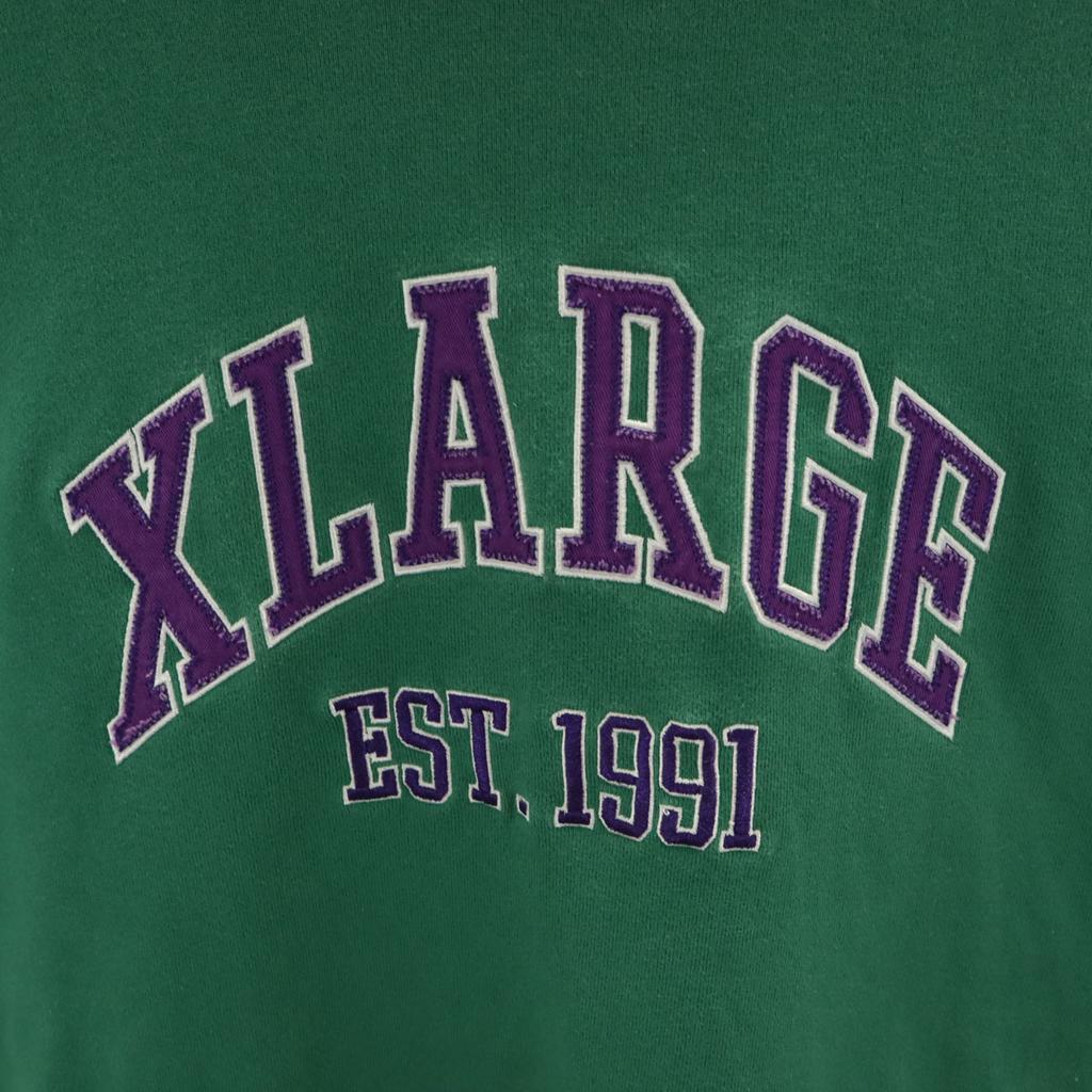 XLARGE Long sleeve sweat trainer M green Men's Used