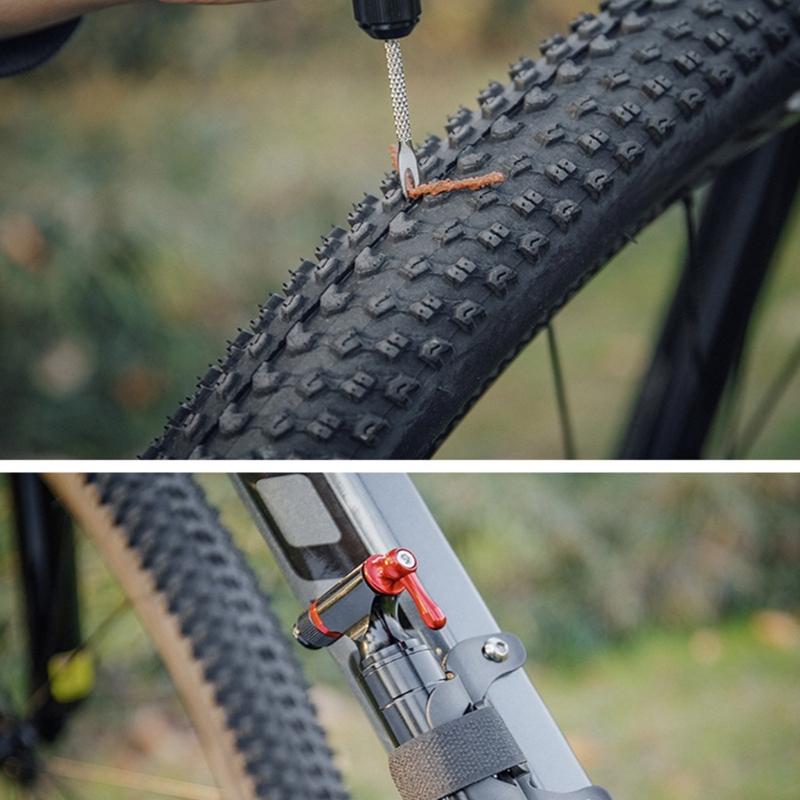 Compacts Cycling Essential Tool For Emergency Bikes Flat Tire Solution Quick Fixing Cycling Bicycles Tire Repair Set