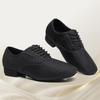 Siatkowe Męskie Nowoczesne Buty Taneczne Miękka Podeszwa Oddychające Buty do Tańca Łacińskiego i Towarzyskiego dla Chłopców Obcas 2,5 cm