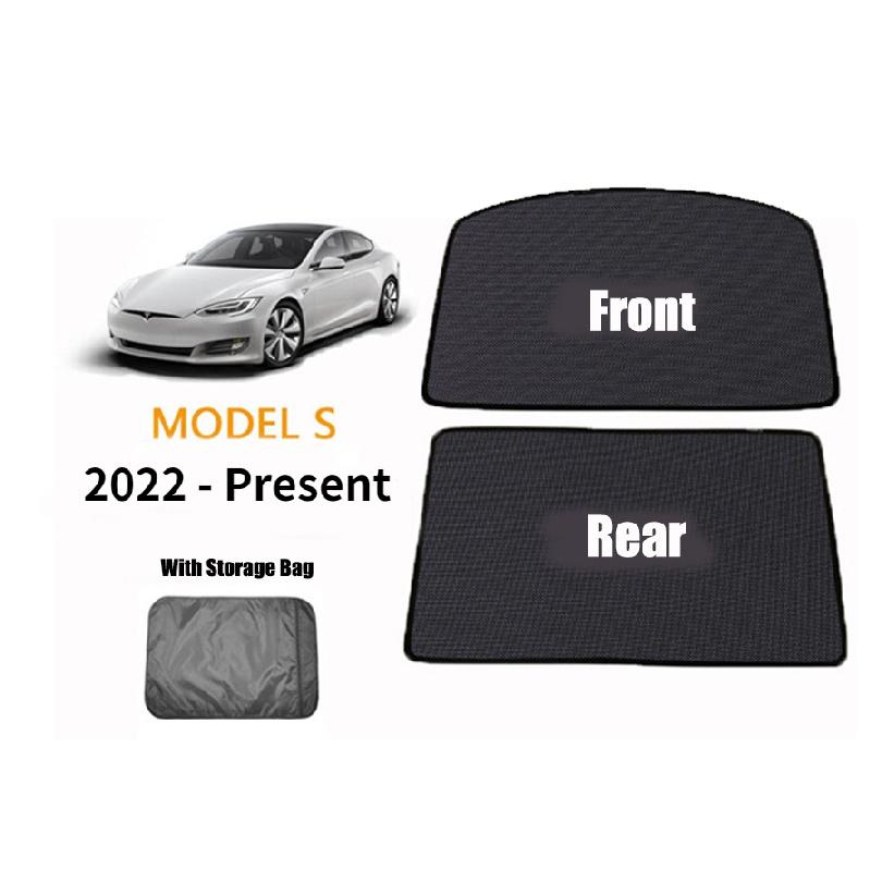 Car Glass Roof Sunshade For Tesla Model S Front Rear Sunroof Windshield Skylight Blind Shade Net UV Protection Interior