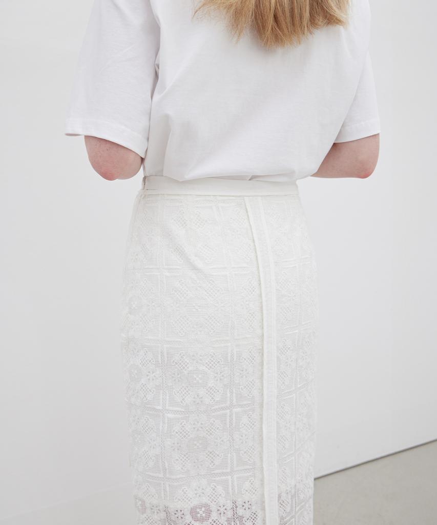 Leuba Crochet Lace Skirt - Off White