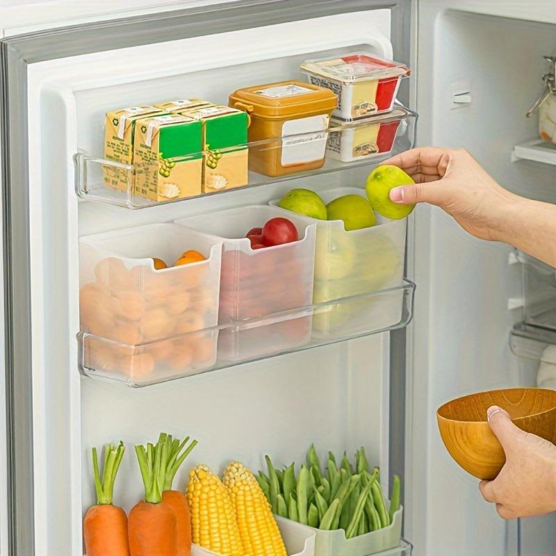 3pcs Refrigerator Storage Bins, Clear Space-Saving PP Storage Bins, Reusable and Durable Food Sorting Box, for Fruit, Vegetable, Egg and Meat