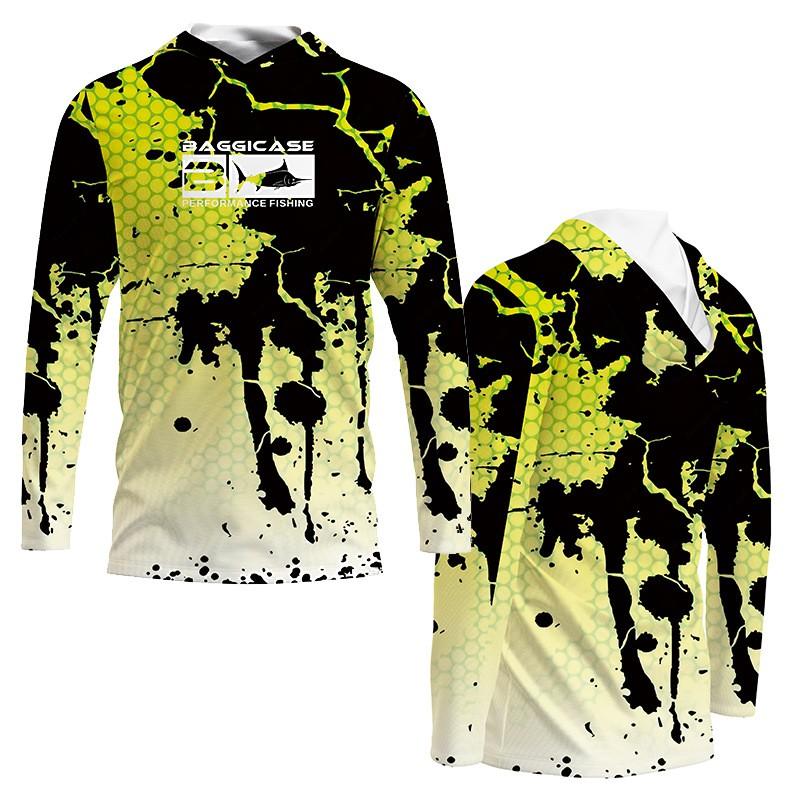 Men Women Quick Dry UV Protection Hooded Long Sleeve Fishing Shirt Summer Breathable Outdoor Sportswear