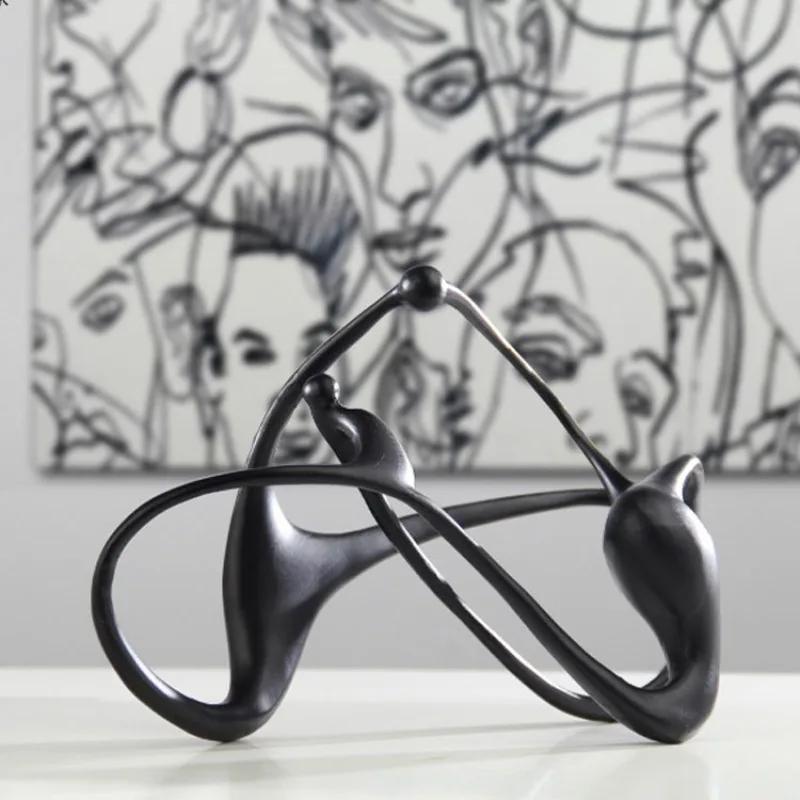 Abstract Ornament Modern Minimalist Sculptures Nordic Miniature Artistic Ornaments Living Room Desktop Decorative Accessories