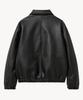 Vtwo 8303 Washed Leather Single Jacket (Black)