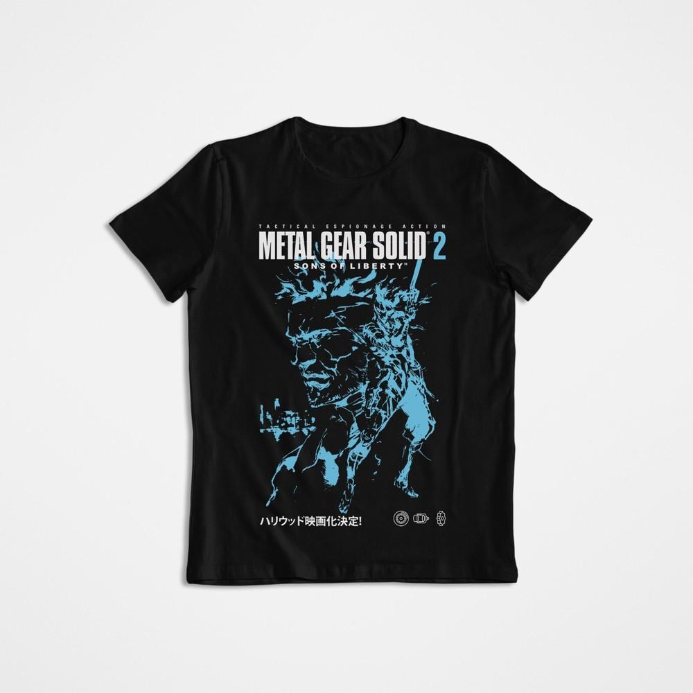 Metal Gear Solid 2 T-Shirt, Graphic Tee T-Shirts For Girls Men's Clothing Brands Funny Ugus T-Shirts