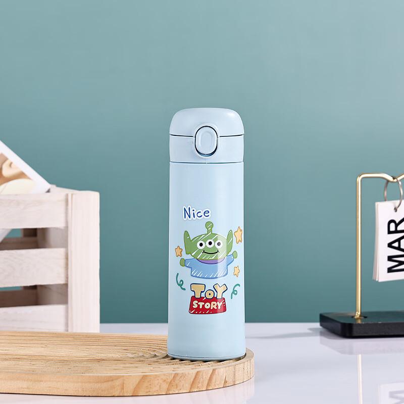 Shangqi Kids' Cartoon Double-Layer Pop-Up Glass Water Bottle