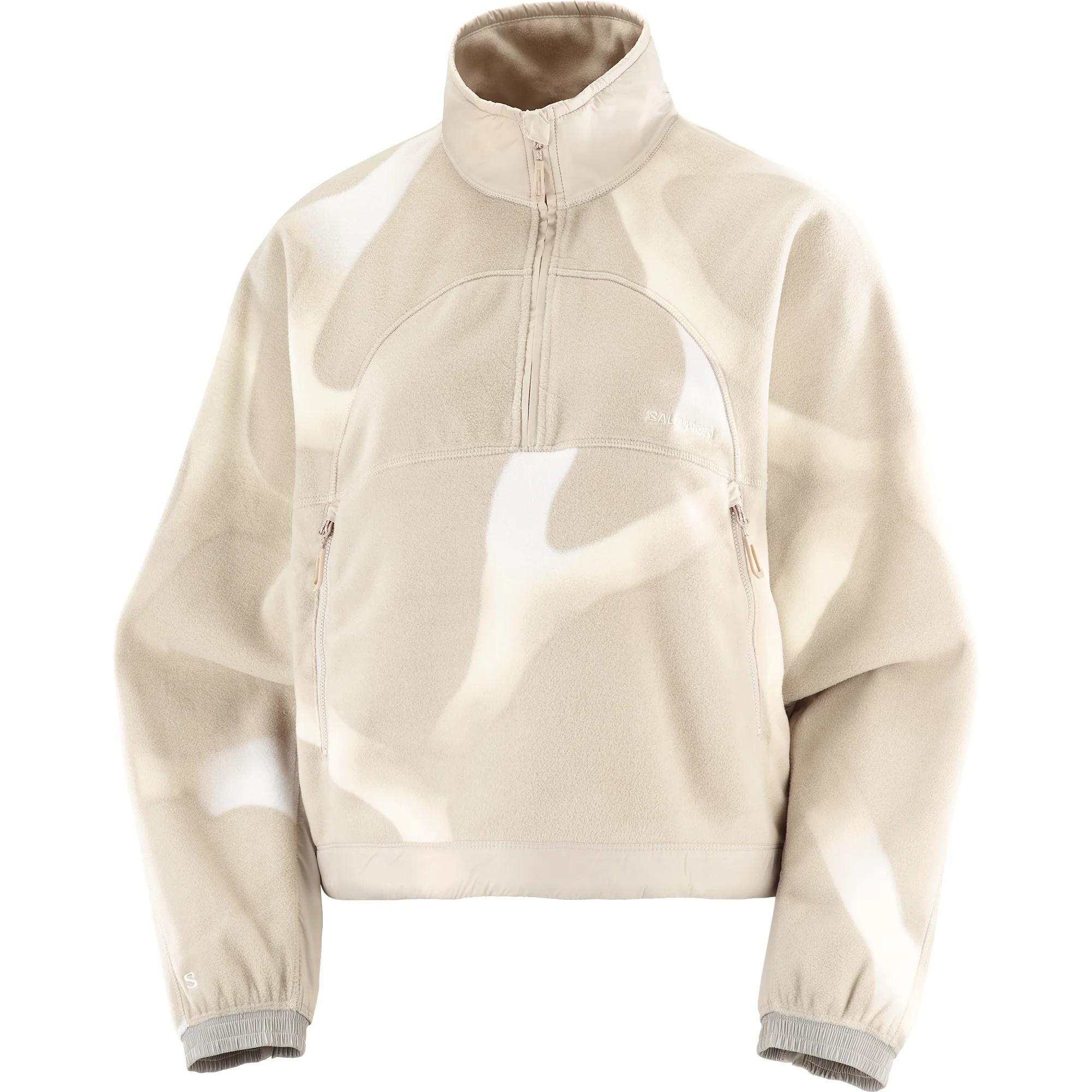 Salomon Chroma Cropped Stand Collar Warm Short Hiking Soft Fleece Sweatshirt Women tops C28456 L 20500₽