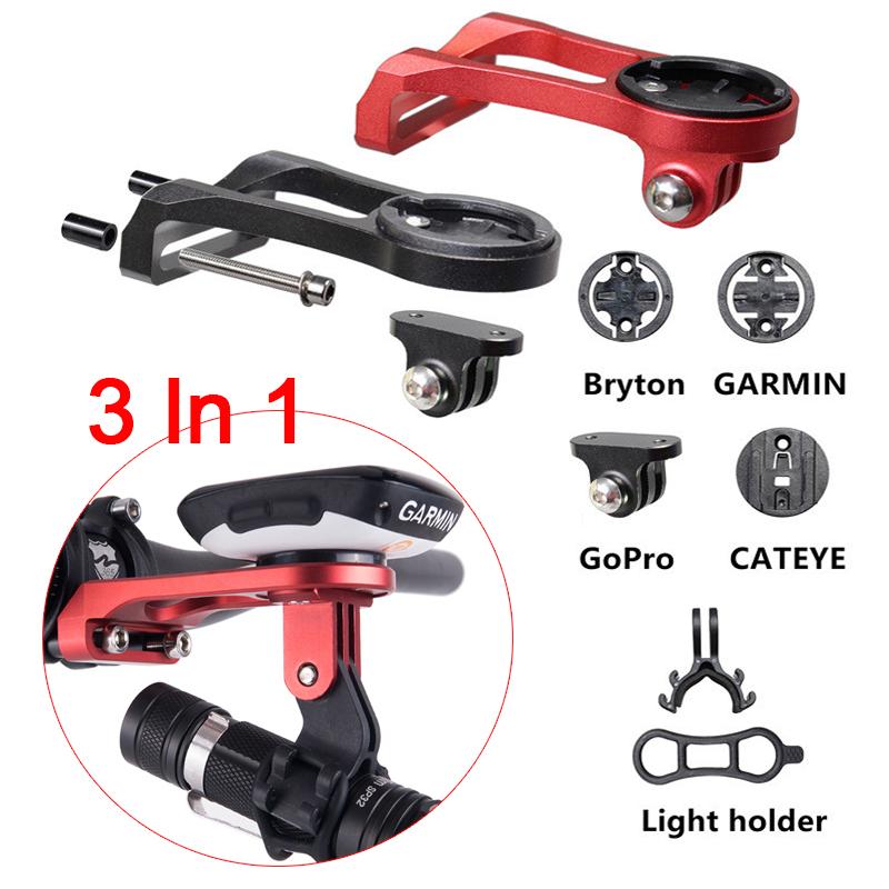 3 in 1 Bicycle Code Table Seat Bracket Bike Stem Extension Bike Computer Mount Holder Multifunctional Stopwatch Stand