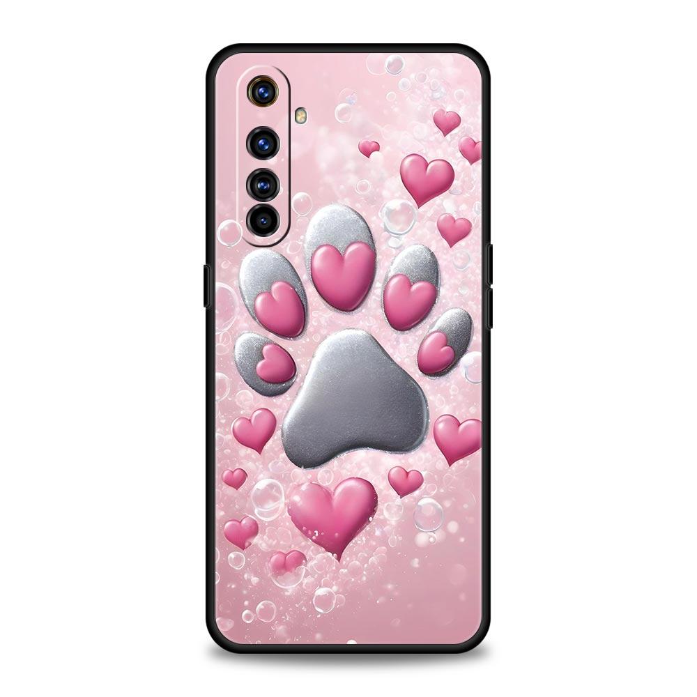 Og Paw Print Aesthetics Case For Realme C67 C63 C55 C53 C35 C25 C21 GT 2 3 5 6 10 11 12 13 Pro Plus 5G Soft TPU Phone Cover Bags