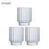 Inmeet Premium Handcrafted High Borosilicate Glass Set of 3 Heat Resistant Water Coffee Cocktail Glasses 330ml