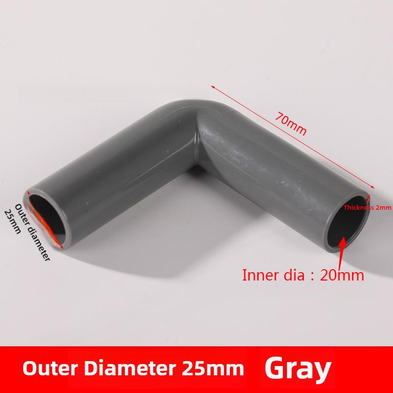 1PCS PVCTube Extended Fish Tank Elbow 90 Degree Elbow Connector Aquarium Garden Irrigation Water Pipe Accessories O.D 20/25/32mm