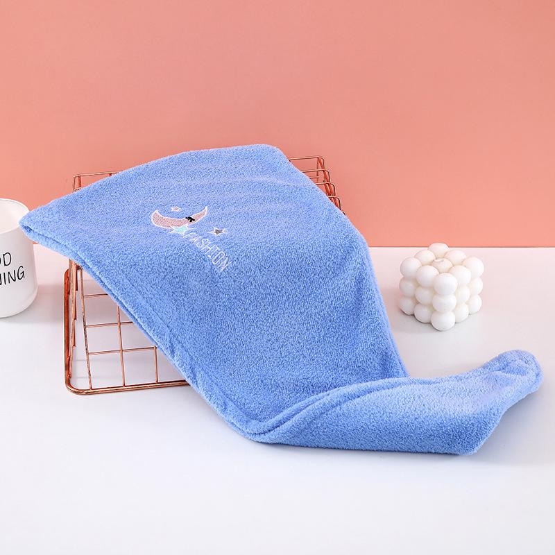 Hair Drying Hat Long Hair Quick-Dry Towel Women Bath Hat Solid Towel Cap Bathroom Super Absorption Turban Hair Drying Cap