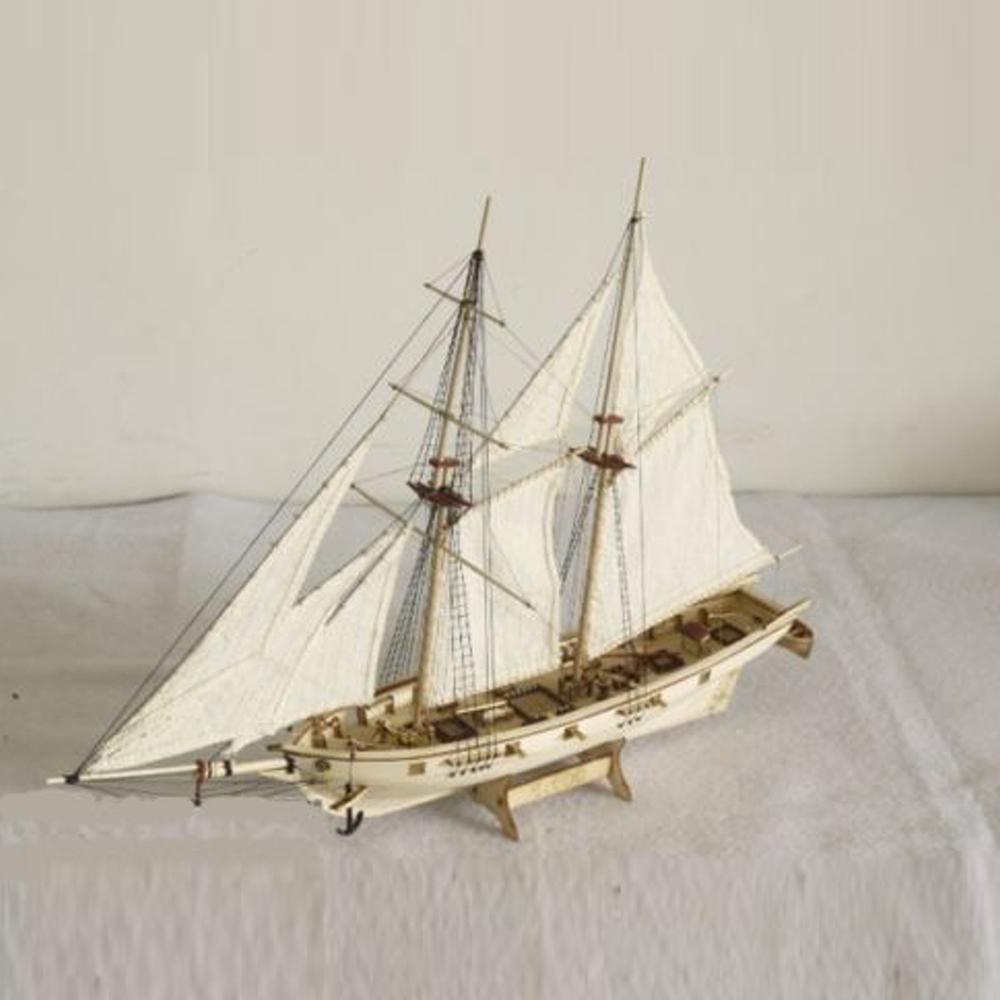 DIY Ship Assembly Model Kits Wooden Sailing Boat Scale Model Decoration