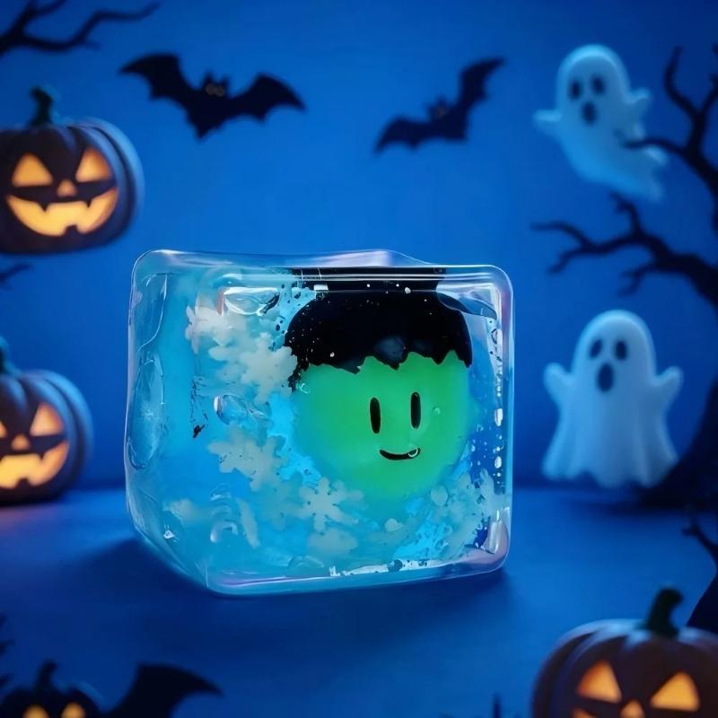 @@Halloween Pumpkin Ghost Bat Maltose Stress Ball Squishy Toy Soft Stress Slow Rebound Fidget Toy Stress Relief Funny Gift