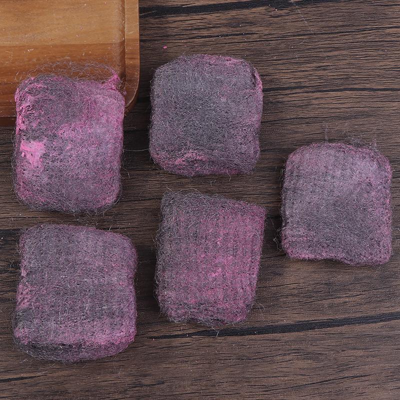 10Pcs Steel Wool Pads Rich Foam Utensil Cleaning Scrubber Scouring Pads Reusable Pre-Soaped Pad For Household Kitchen Cleaning