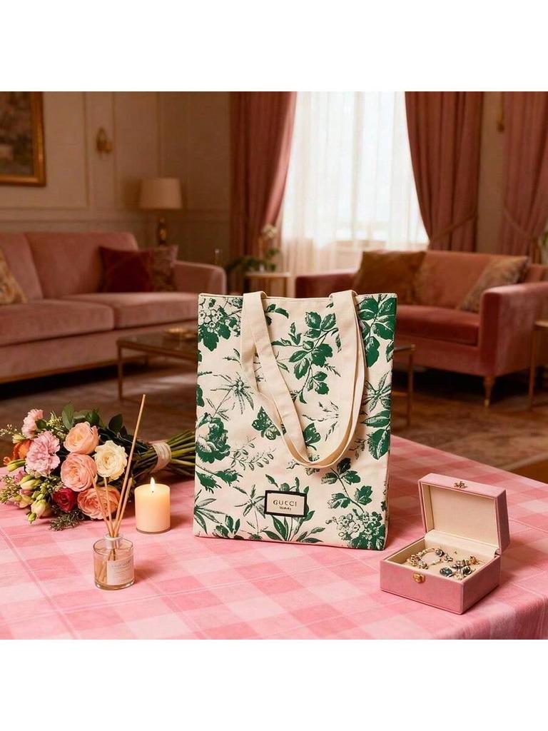 Vintage-style canvas handbag, versatile messenger bag, everyday casual handbag GUCCI-GIFT-91