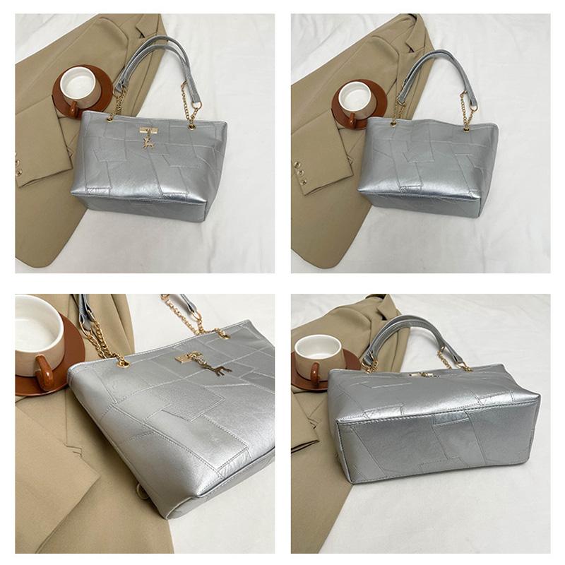 Fashion Versatile Women's Shoulder Bag For Commuter  Large Capacity Casual Tote Chain Strap Ladies Handbags Crossbody