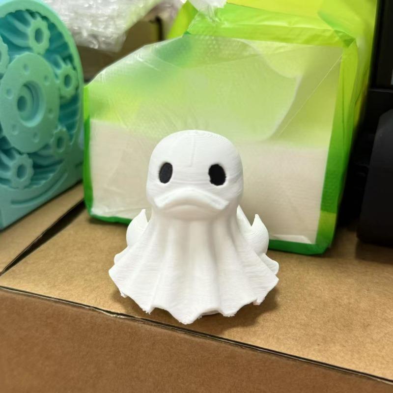 

Новый забавный набор из шести предметов с 3D-печатью «Утка-дьявол», креативное украшение, утка-привидение, злая утка, Хэллоуин