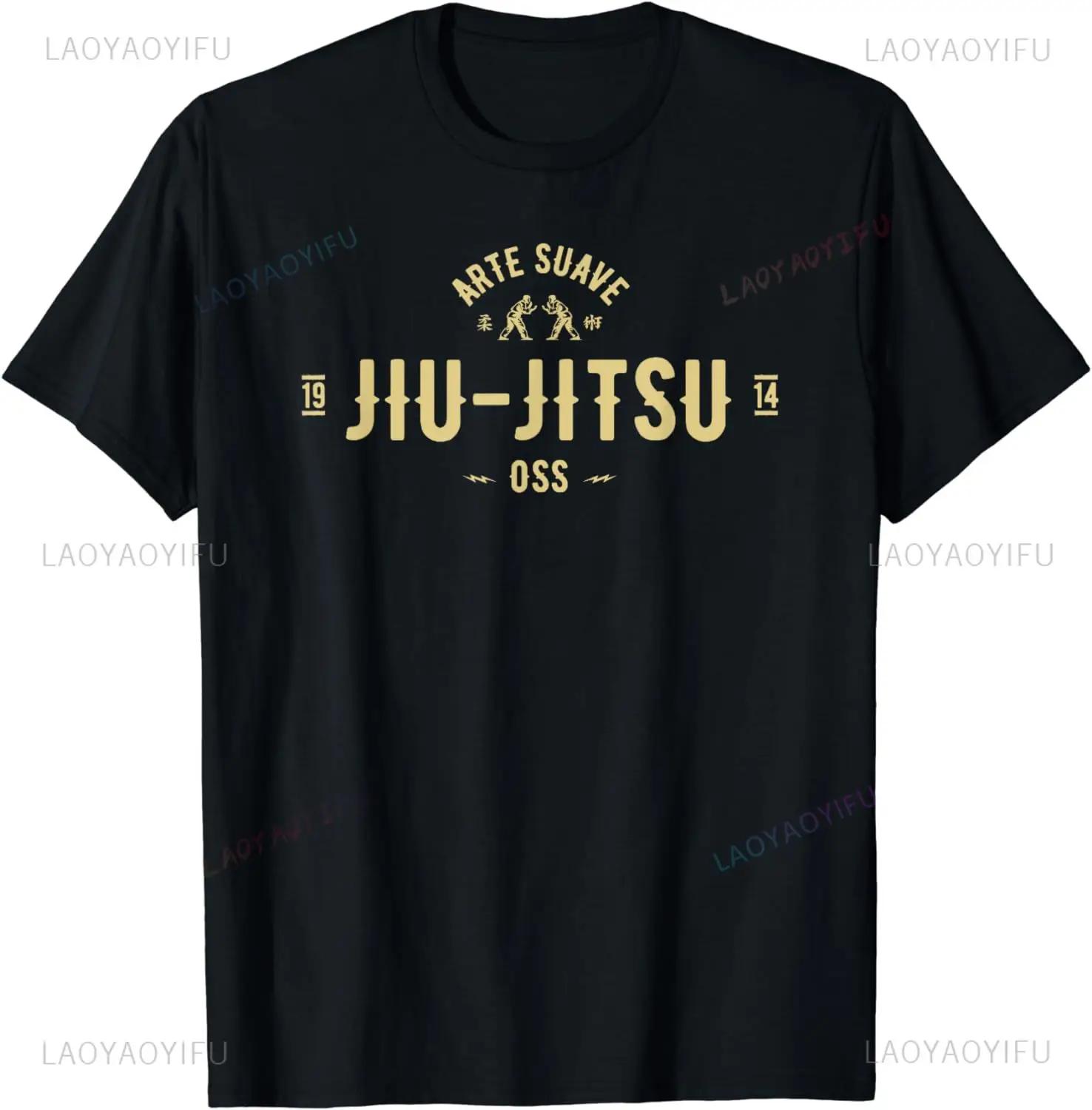 

Brazilian Jiu Jitsu Shirt Arte Suave Oss Tshirt BJJ T Shirt T-Shirt Men Clothing Tops Streetwear Camisetas Vintage T Shirt S