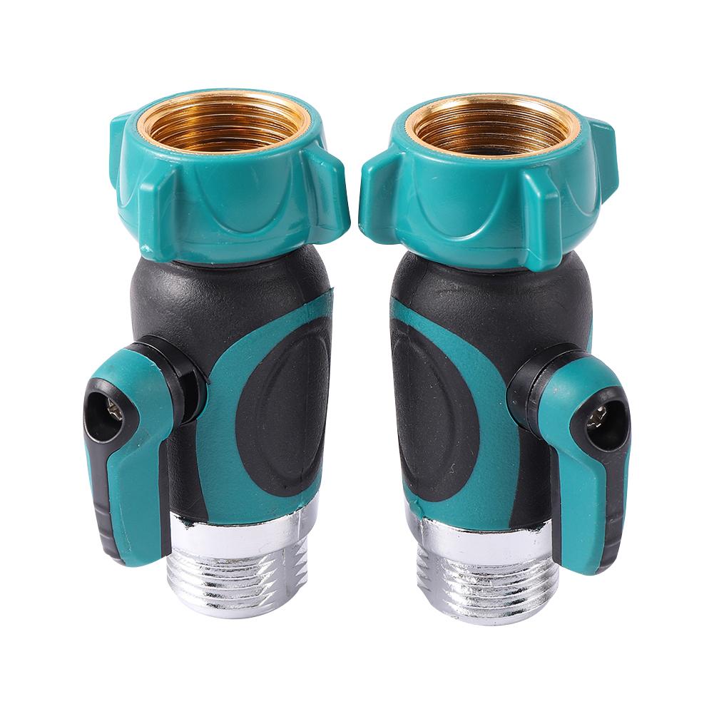 Garden Irrigation Hose Splitter 1 Way 2 Way Water Shunt Valve 3/4" American Standard Thread Faucet Water Distributor Tap Adapter