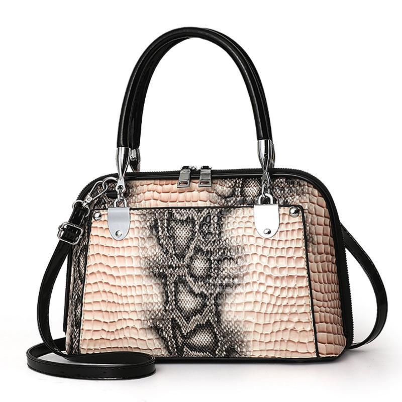 Neue Mode Schlangenleder Muster Große Handtasche Für Frauen,Luxuriöse Schulter Crossbody Tasche