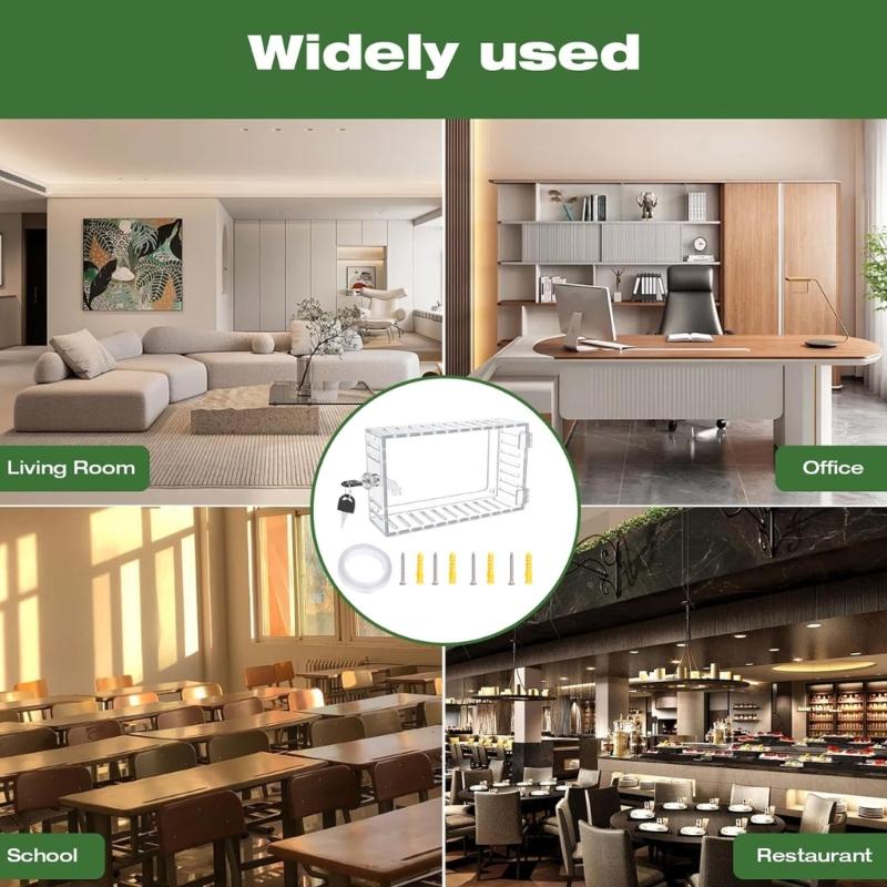 Universelle Thermostatschutzabdeckung Schweres Modell Manipulationssicherer Verriegelungsmechanismus Für Zuhause Büro Schule Präzise Temperaturregelung