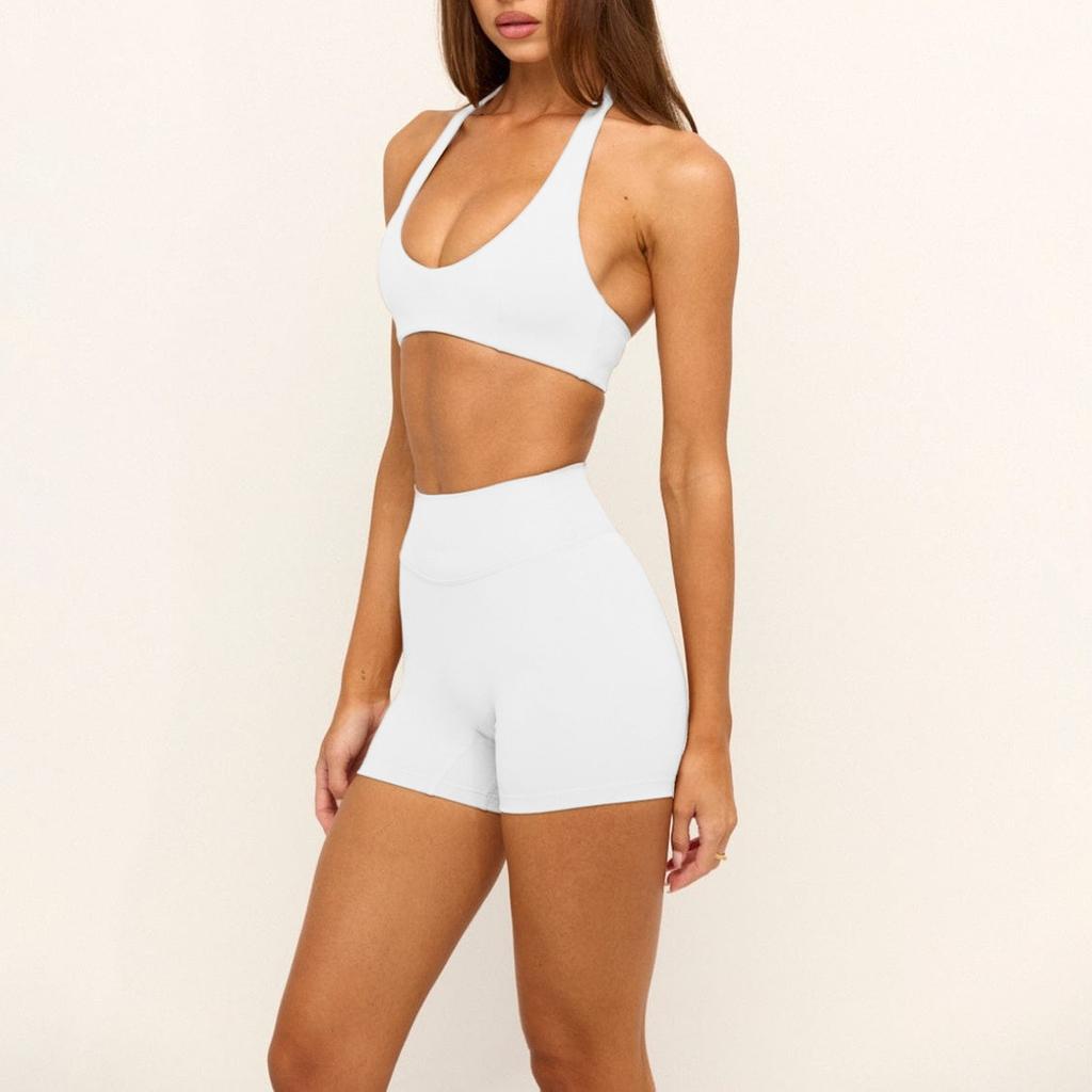 New neck beauty back sports underwear shorts set fitness sports yoga Pilates quick-drying two-piece set
