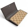 Auth GUCCI GG Canvas Long Wallet Bifold Brown gu8820nf Used