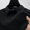 Summer Men's Short Sleeve T Shirt Cool Breathable Polo Shirt Business Casual Sweat Blouse