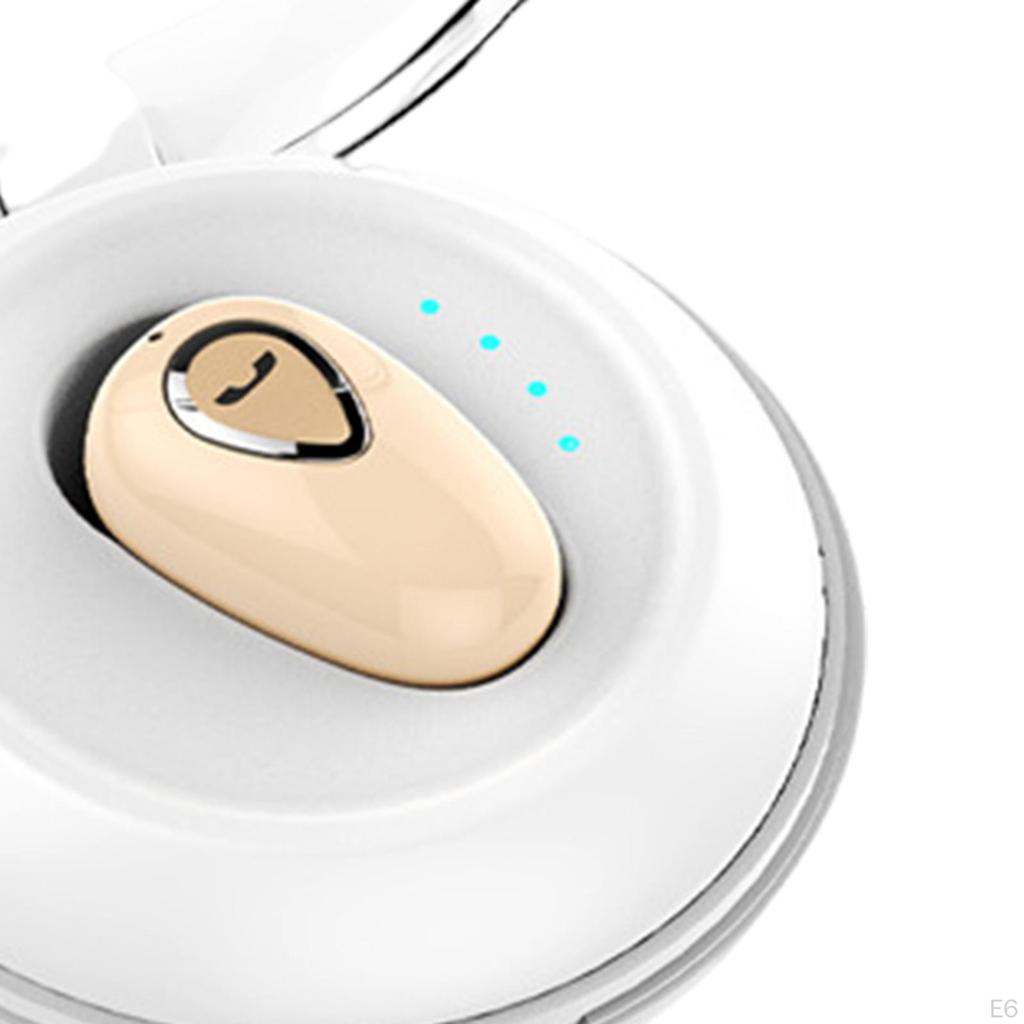 Mini Ture 5.0 Built-in Mic with Charging Case Invisible Stereo Earphones for iOS Android Sport