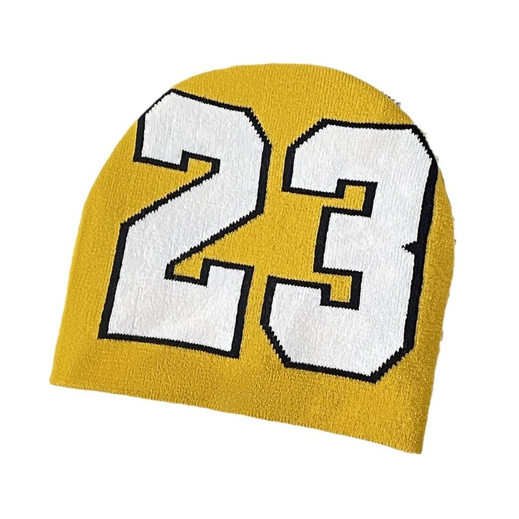 Pattern Number 23 Knitted Cap Versatile Sports Leisure Warmth Hat Protection
