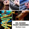 Car Scratch Repair Paint Pen Set - Quick-Drying Waterproof Metal Touch-Up Pens, Oil-Based Marker Pens for Auto Scratch Remover