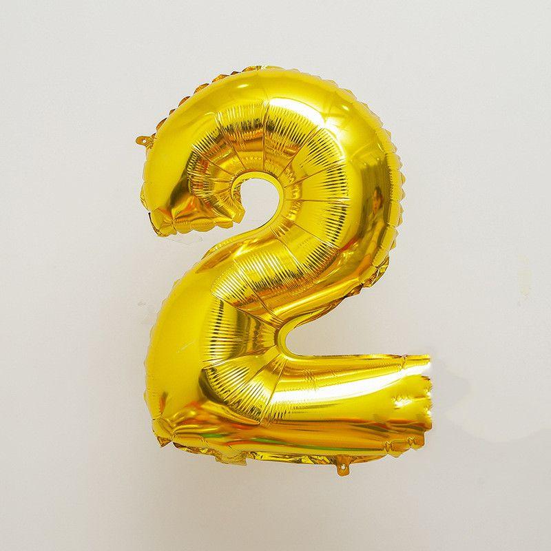Children's First Birthday Number Balloon Set, Gold Crown Foil Balloons, Fun Party Decorations