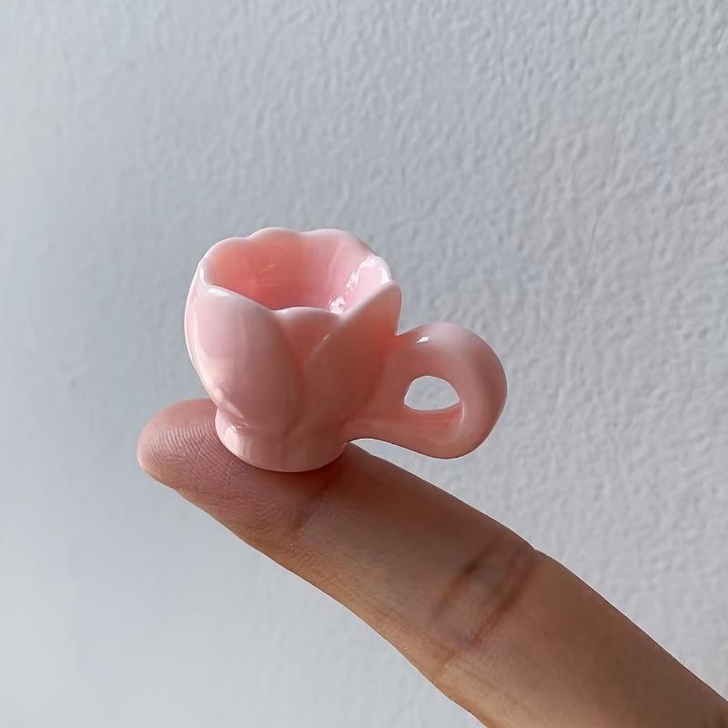 Flower Cups Creative Food Toys Handmade DIY Accessories Cream Glue Resin Accessories Materials