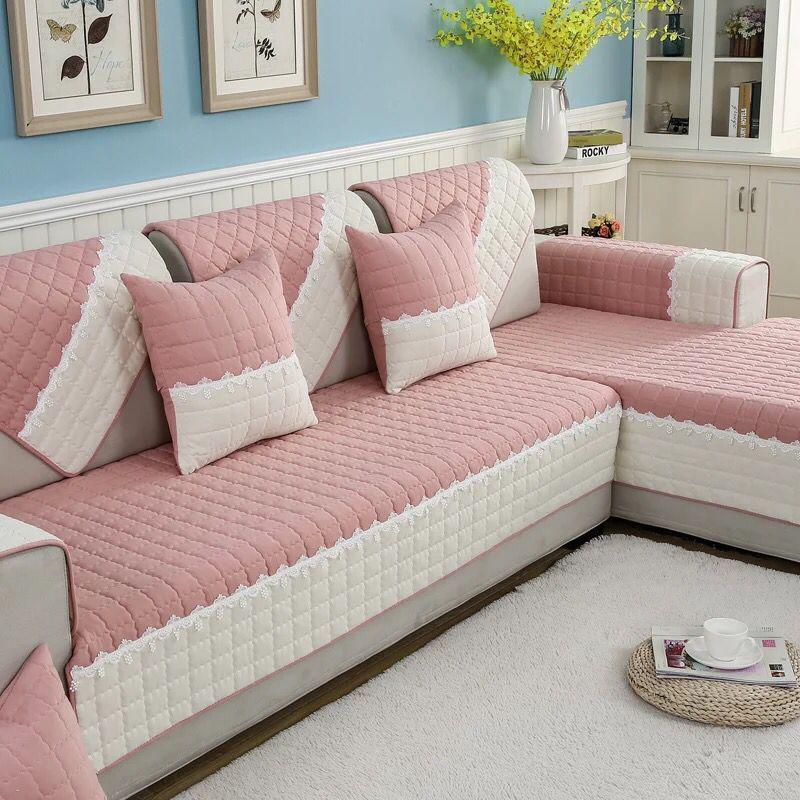 Universal Non-Slip European Style Sofa Cushion Set - All-Season Fabric Cover