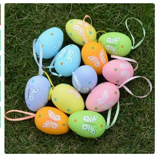 Easter Egg Toys: Handmade DIY Painted Plastic Eggs for Kindergarten Decoration