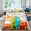 Surf Soft Duvet Cover Set Beach Printed Hawai Vacation Beding Set for Adult People Women Girl Tropical Botanical Polyester Warm Comforter Cover