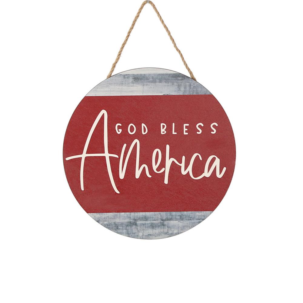 Unique Independence Day Wooden Signage For Festive Home Decor With American Flag Motif