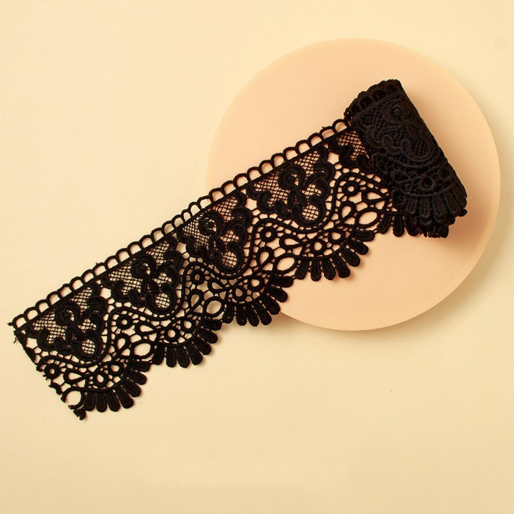 3 Yards Inelastic Europe Crown Lace Trim Pattern Embroidery Lace Sewing Craft For DIY, Clothes Decoration Sewing Accesssories,