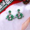 Cross-border Cartoon Christmas Sweater & Acrylic Santa Snowflake Earrings