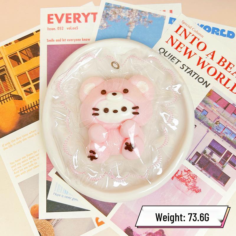 KT Series Squishy Silicone Animal Cream Slime Toy with Seamless Edge