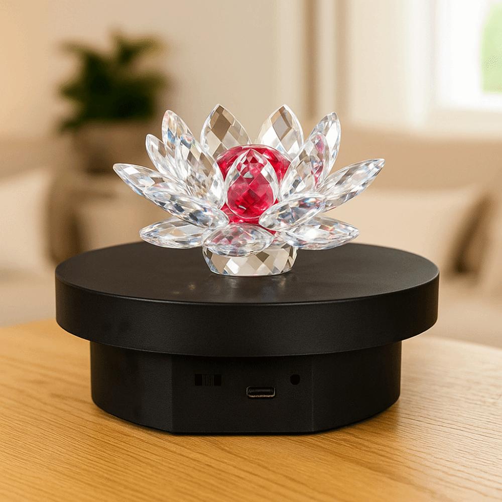 360° Rotating Automatic Rotation Display Table White/Black Rotating  Display Stand  Jewelry Display
