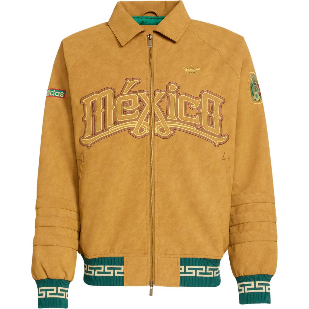 adidas Originály FW25 2026 FIFA Mistrovství světa 26 Mexiko Federační bunda Teplá Obousměrný zip Sportovní Volný Dlouhý rukáv Bavlněný kabát Pánské bundy HY5062