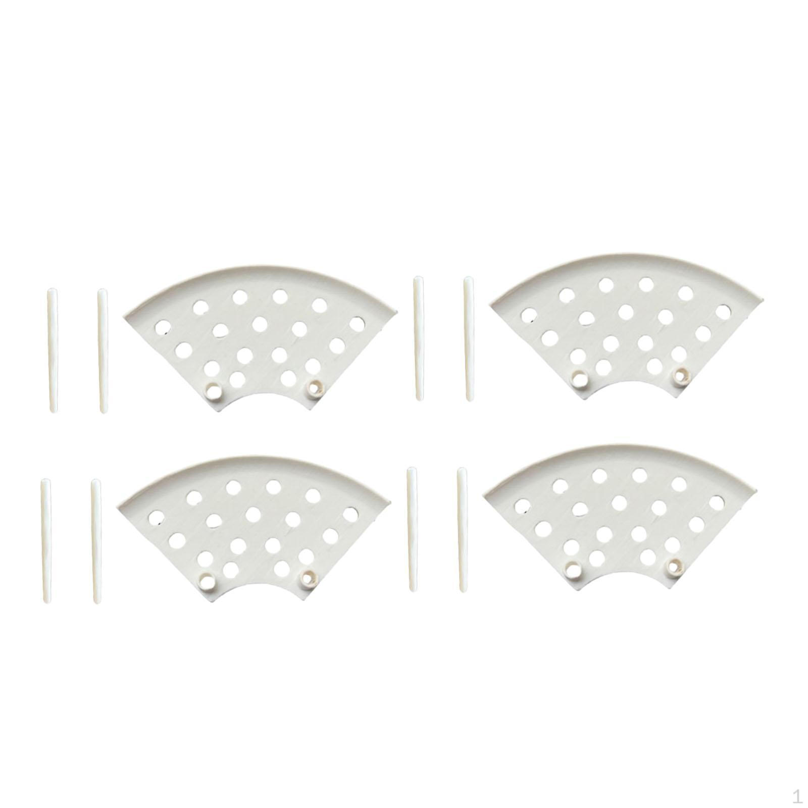 

Набор из 4 подставок для клубники для садовой посадки с водонепроницаемыми колышками белый