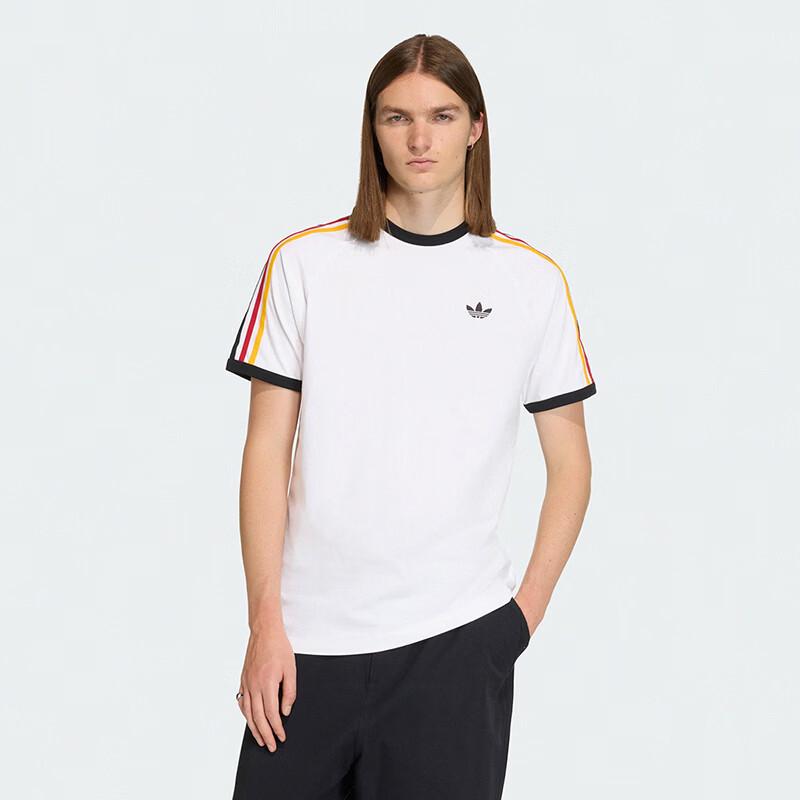 Adidas Originals Men s 3-Stripes Short Sleeve T-Shirt KC8639 S