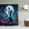 Disney Jack Badezimmer-Vierteiler-Set - Avantgardistischer Wasserdichter Duschvorhang, zur Schaffung eines kompletten Badezimmer-Kits